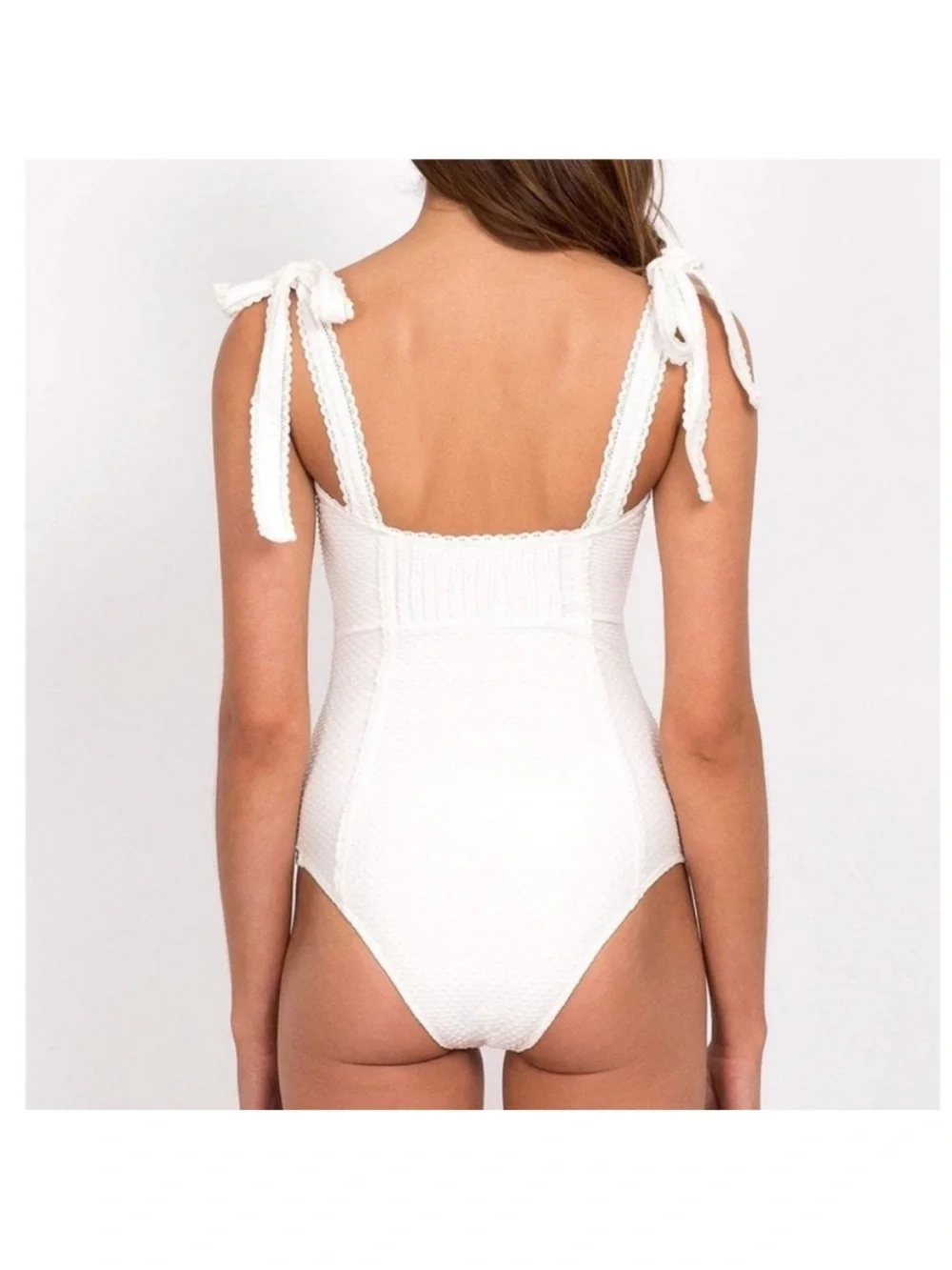 NWT Peony Swim Pintucked One Piece